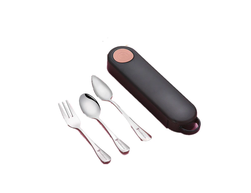 1Set 18/8 Stainless Steel Feeding Tableware For Kids School Picnic Portable Dinnerware Set Kitchen Spoon Fork Dinner Set