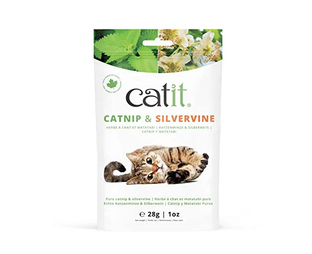 Catit Dried Catnip and Silverine Mix for Stimulating Indoor and Outdoor Cats - Catch