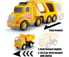 Toys for 3 4 5 6 7 Year Old Boys - Construction Vehicles Transport Truck Carrier Toy Kids Toys Truck for Toddler Boys Girls