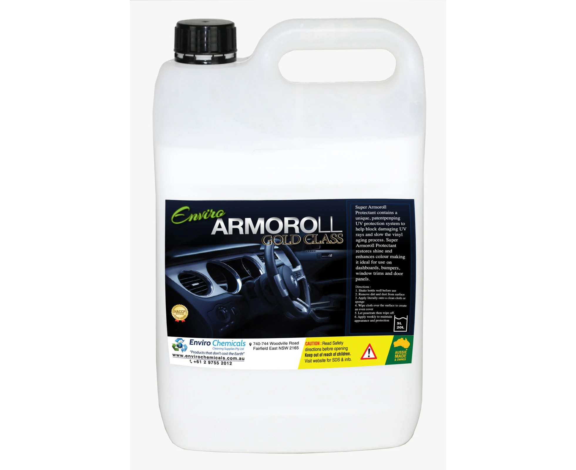 Enviro Chemicals Armoroll for Cleaning Car Dashboards 5 Litres