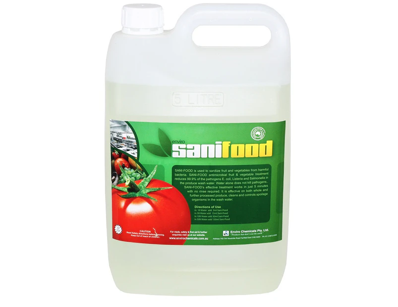 Enviro Chemicals Sanifood Food Sanitiser 5 Litres