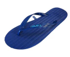 Ranpa Men's Flip Flops - Dark Blue & Aqua - Blue Aqua