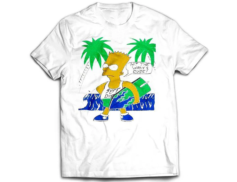 Bootleg Bart Waves T-shirt - White