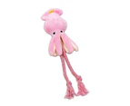 Dog Plush Rope Toy Cute Octopus Shape Bright Colors Interactive Stuffed Dog Plush Toy With Rope For Pet Dog Cat