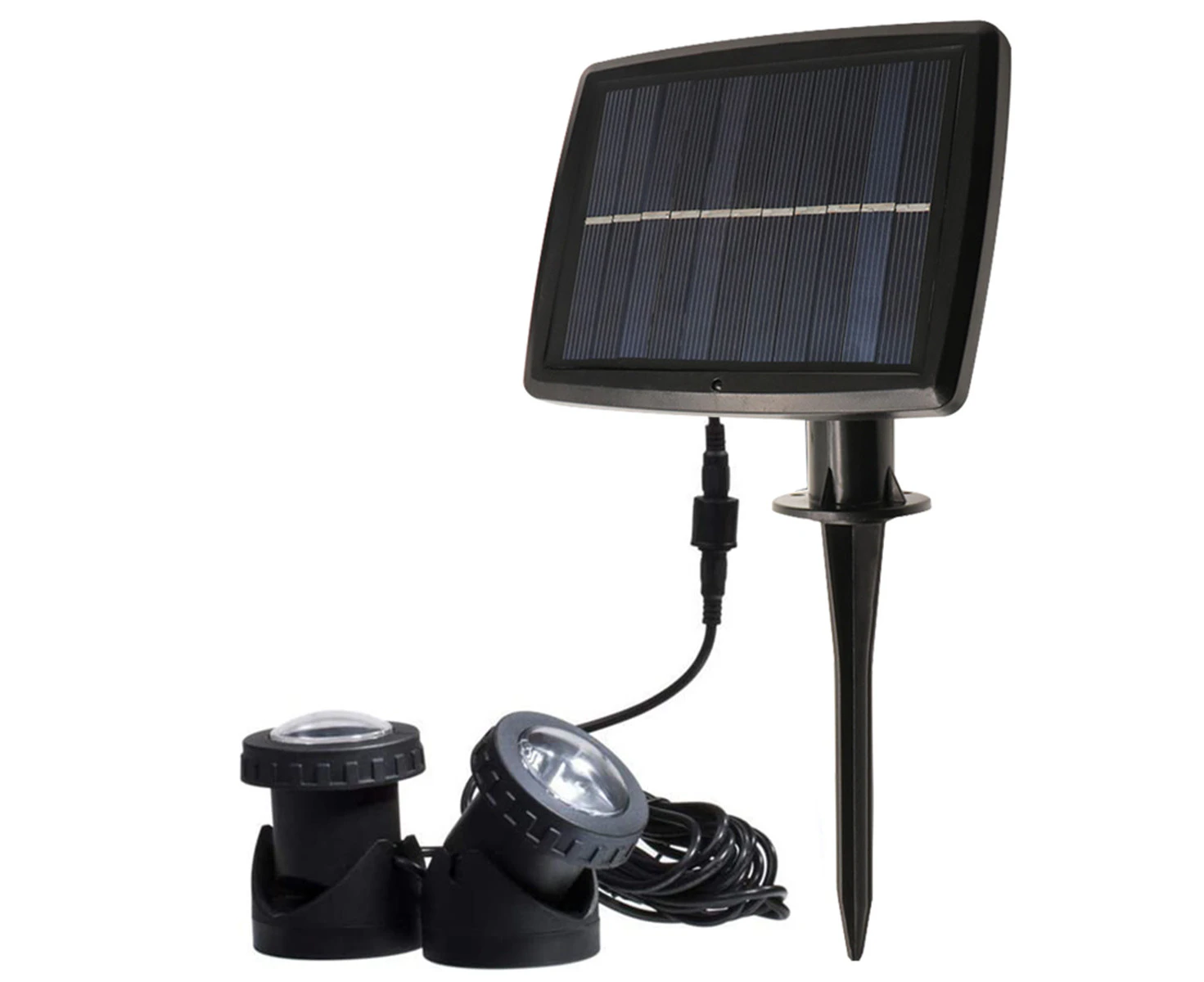 Solar Powered Spotlight LED Outdoor Garden Landscape Yard Lawn Lamp