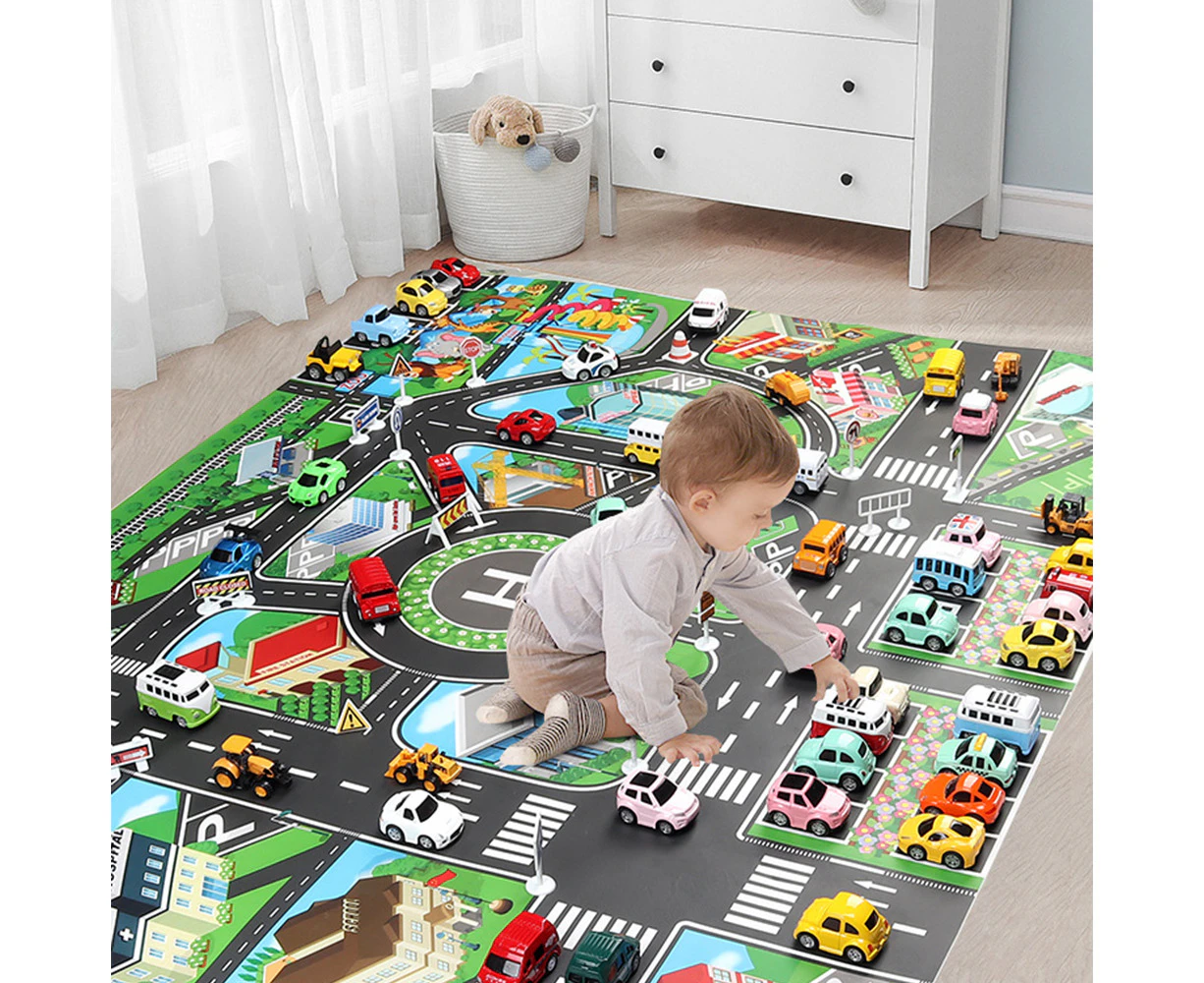 Urban Traffic Children Outdoor Picnic Mat Indoor and Outdoor Car Mat