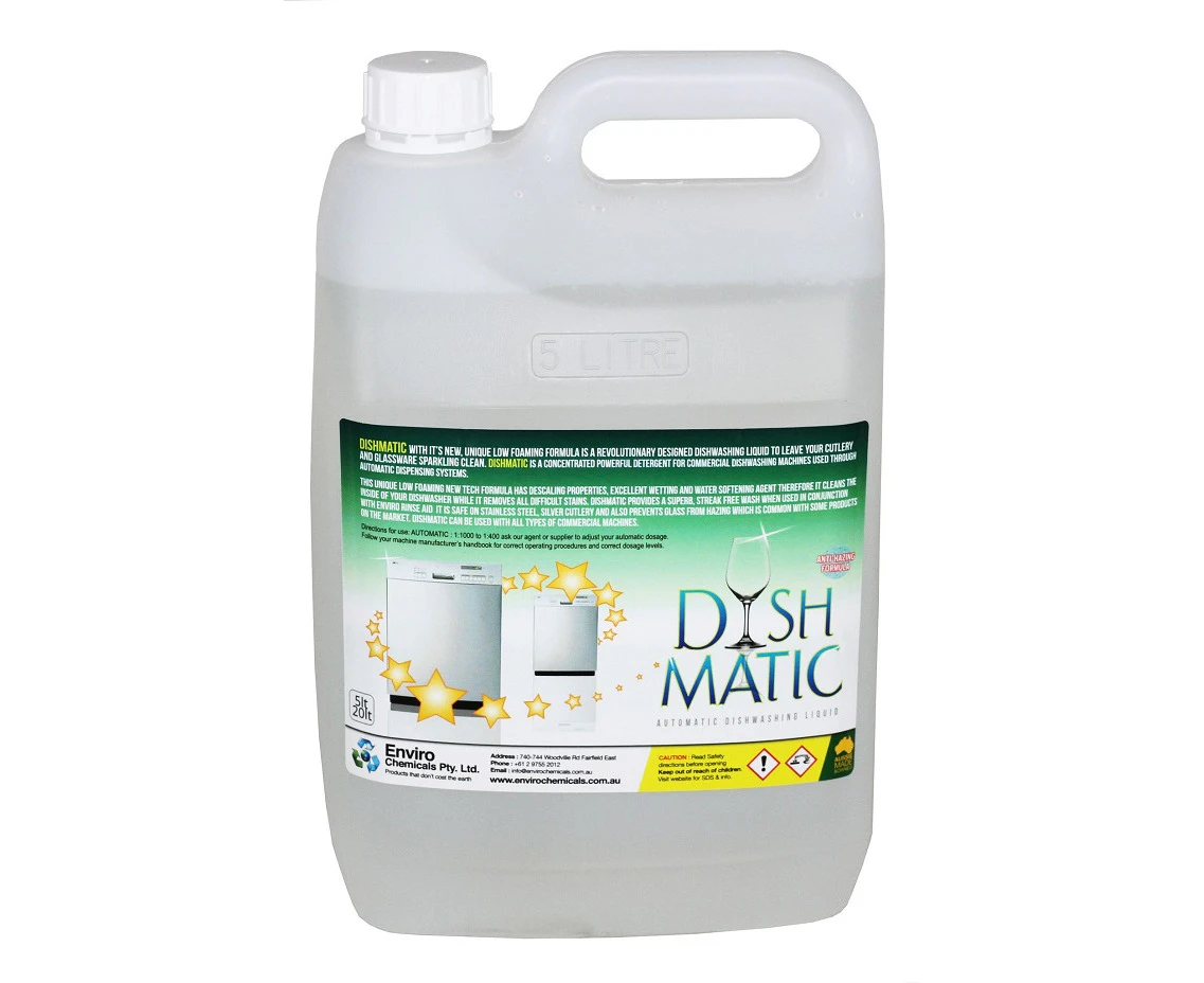 Enviro Chemicals DishmAtic Automatic Dishwasher Liquid 5 Litres