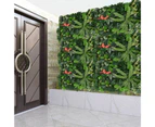 Grass Wall Panels | 16x24inch Artificial Greenery Wall Mat | Hedge Wall Background, Grass Backdrop, Green Wall Decor Trident Turtle Back Leaf Plant Wall