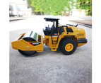 Bestjia 1/60 Scale Alloy Diecast Road Roller Construction Truck Model Education Kids Toy