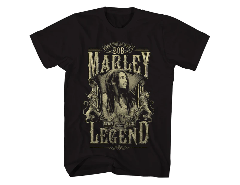 Bob Marley T Shirt Rebel Music Legend Bob Marley Shirt - Black