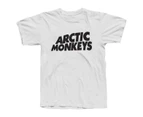 Arctic Monkeys 'CLASSIC LOGO' WHITE T-SHIRT - White