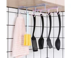 Mbg Kitchen Utensil Cup Holder Rack Under Shelf Board Hook Cupboard Hanger Organizer-Grey - Grey