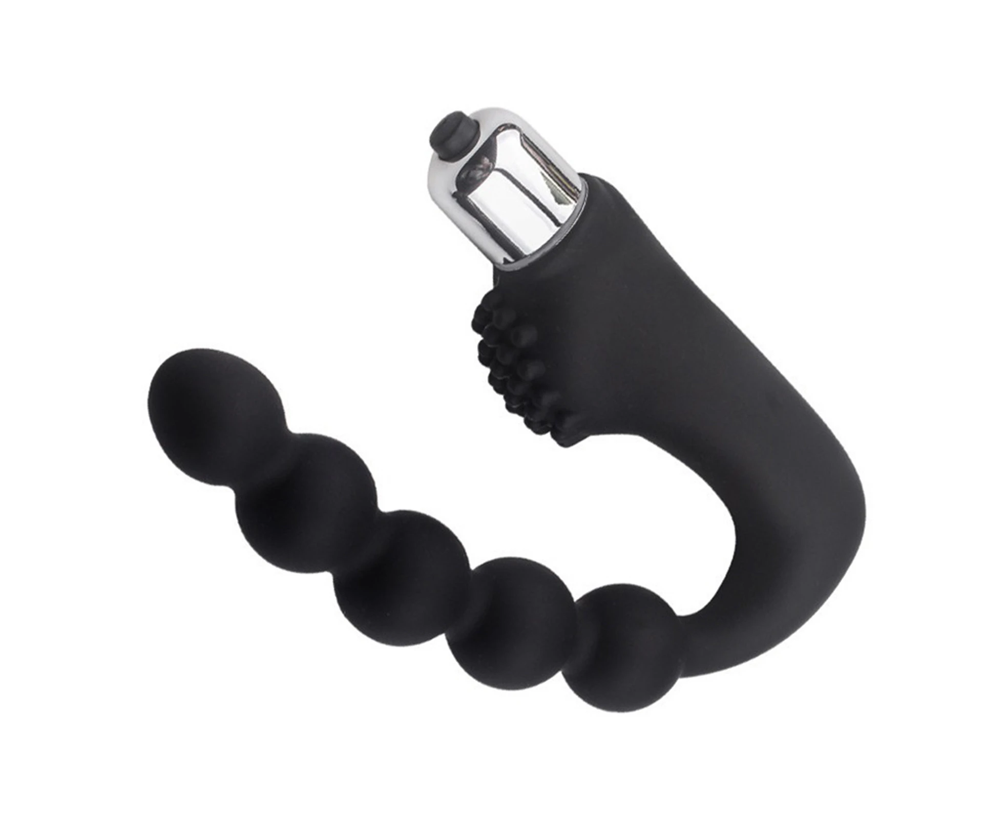 Leiou Anal Plug Massager Compact Easy to Enter Vibrator Butt Plug Sex Toy Accessories for Couples -