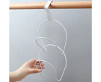 Sunshine 1 Set Clothes Hanger Space-saving No Punching Wall-mounted Strong Load-bearing Hanger Hook Household Supplies-Black