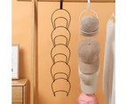 Sunshine 1 Set Clothes Hanger Space-saving No Punching Wall-mounted Strong Load-bearing Hanger Hook Household Supplies-Black