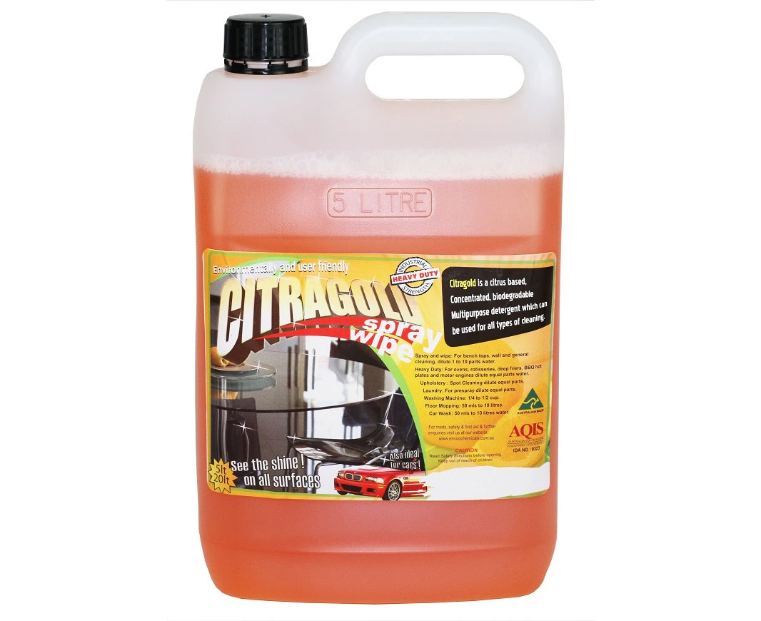 Enviro Chemicals Citragold Citrus Multipurpose Cleaner 5 Litres