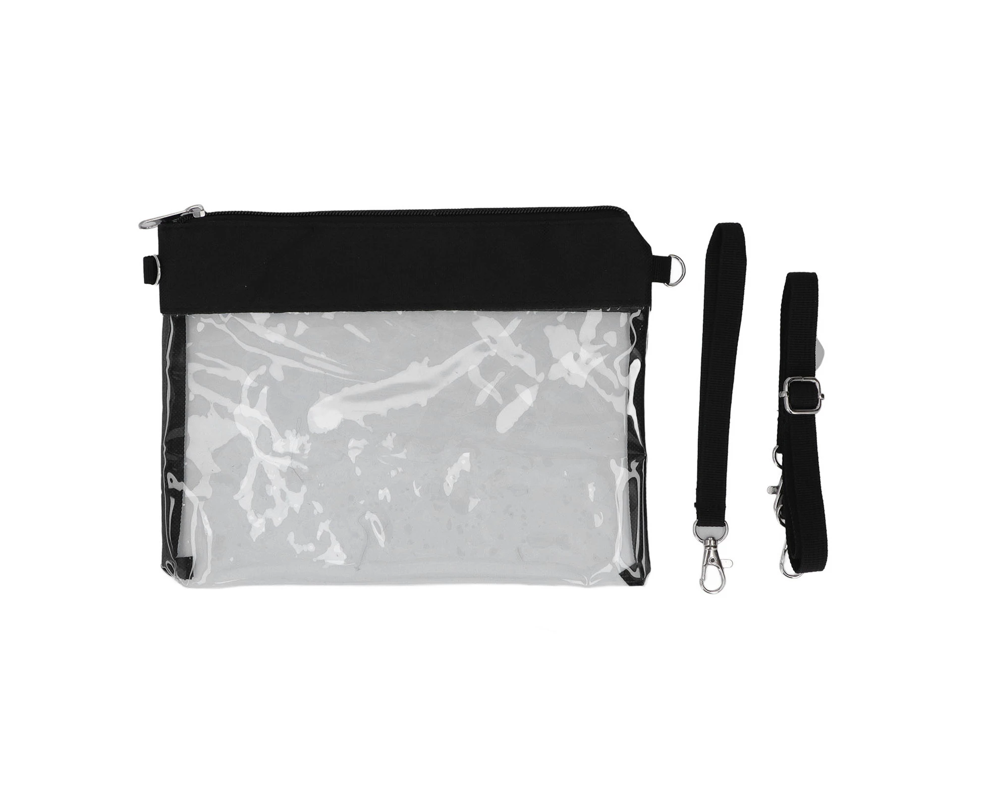 Clear Shoulder Bag Transparent Pvc Zipped Design Waterproof Durable Shoulder Messenger Bag For Shopping