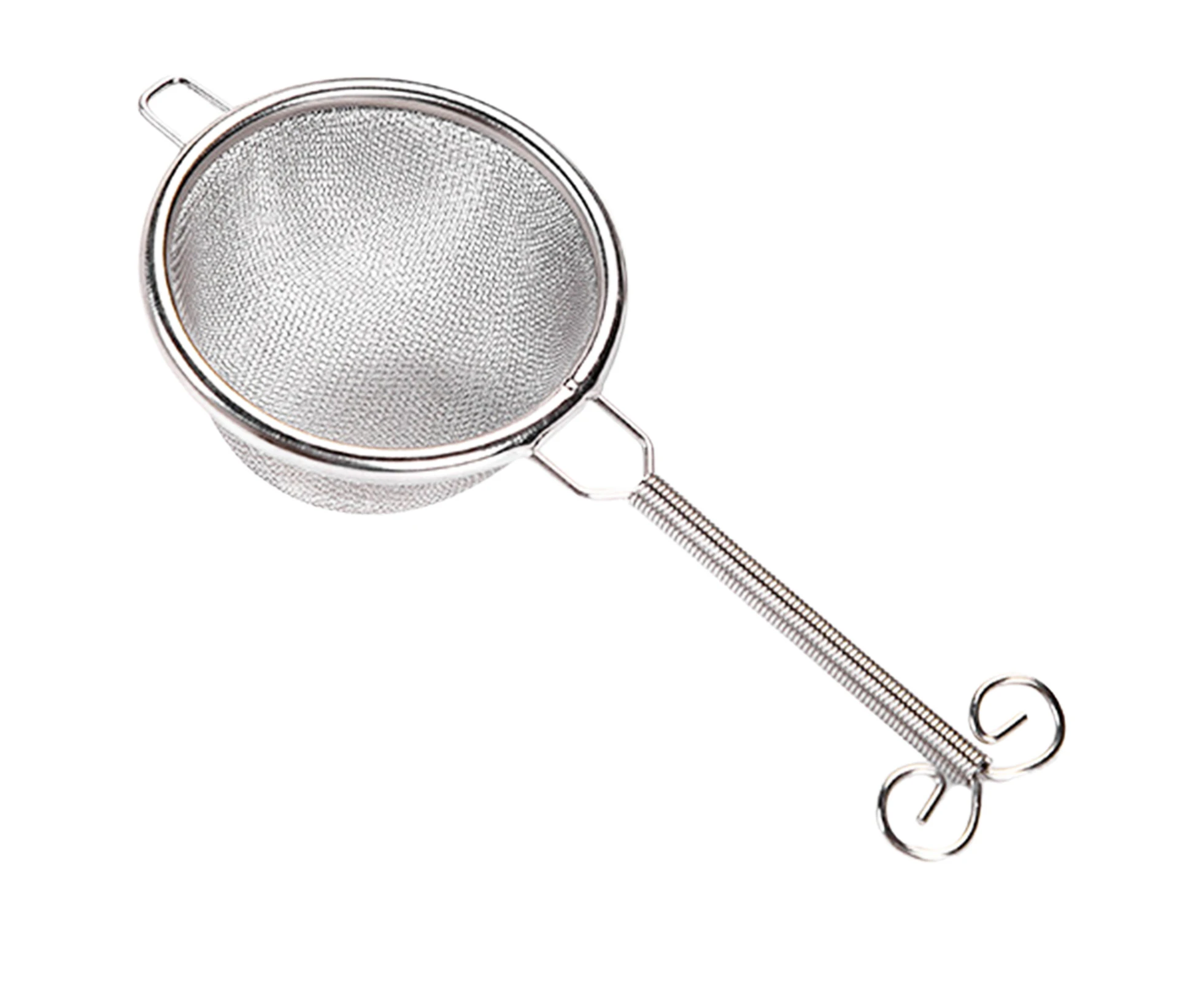 Tea Strainer Heat-resistant Handcrafted Fine Mesh Portable Non-stick Stainless Steel Tea Leaf Filter Kitchen Supplies-Silver