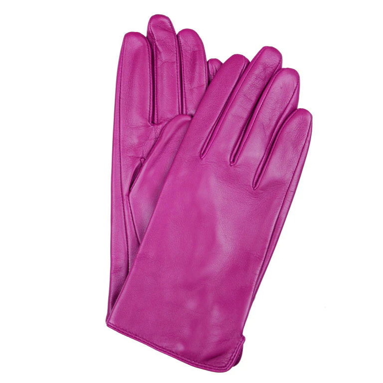 Dents Women's Classic Leather Gloves Winter Warm Soft Smooth Grain 77-0003 - Fuchsia