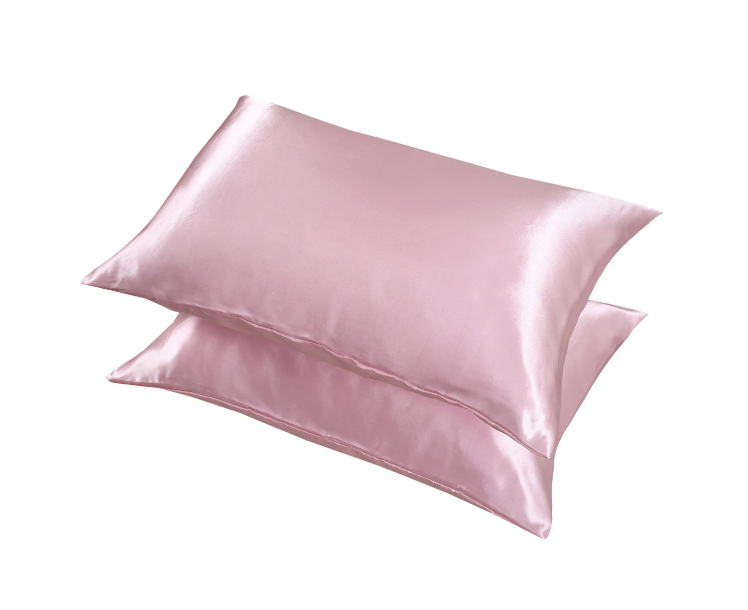 Silk Pillowcase - Satin Pillowcase One Set Of Envelopes Closed For Both Women And Men'S Gifts,Pink