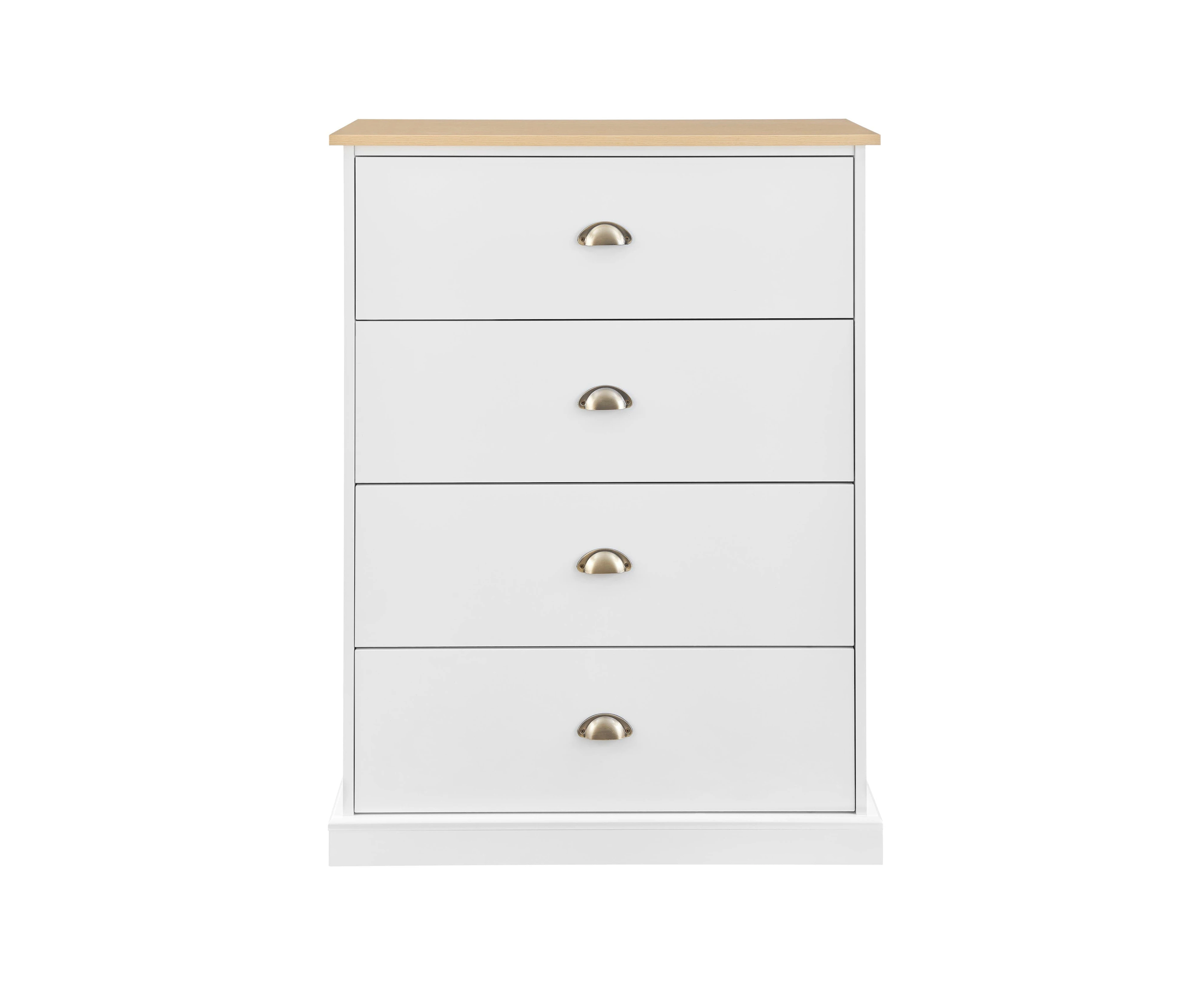 Hampton Chest Of Drawers (white Natural)