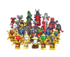 Set Of 24 Pcs Ninja Mini Figures Building Blocks Toys Kids Gifts Custom Mini Figures