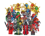 Set Of 24 Pcs Ninja Mini Figures Building Blocks Toys Kids Gifts Custom Mini Figures