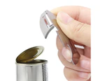 Polished Stainless Steel Soda Can Opener Multi-function Stainless Steel Bottle Opener Foldable Anti-Rust Practicality