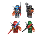 Set Of 24 Pcs Ninja Mini Figures Building Blocks Toys Kids Gifts Custom Mini Figures