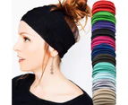 Headband, Wide Headbands for Women Fashion Sweatbands & Sports Thick Headbands for Running, Yoga, Workout - Red