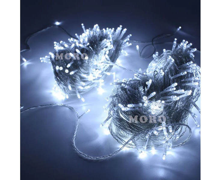 100M 1000LED Cool White Warm White Multi-color String Christmas Xmas Lights Lighting Indoor Outdoor Garden 8 Modes 31V - Cool White