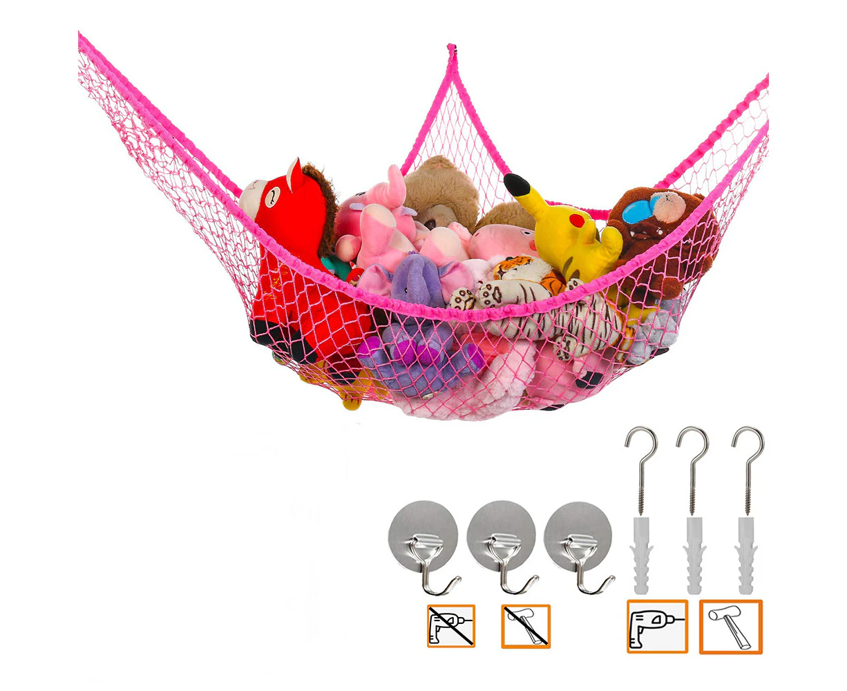 Jumbo Toy Hammock Stuffed Animals and Toy Storage Hammock Net