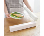 Food Cling Wrap Cutter Case Plastic Wrap Dispenser Cutting Box Plastic Wrap Storage Container for Home Kitchen