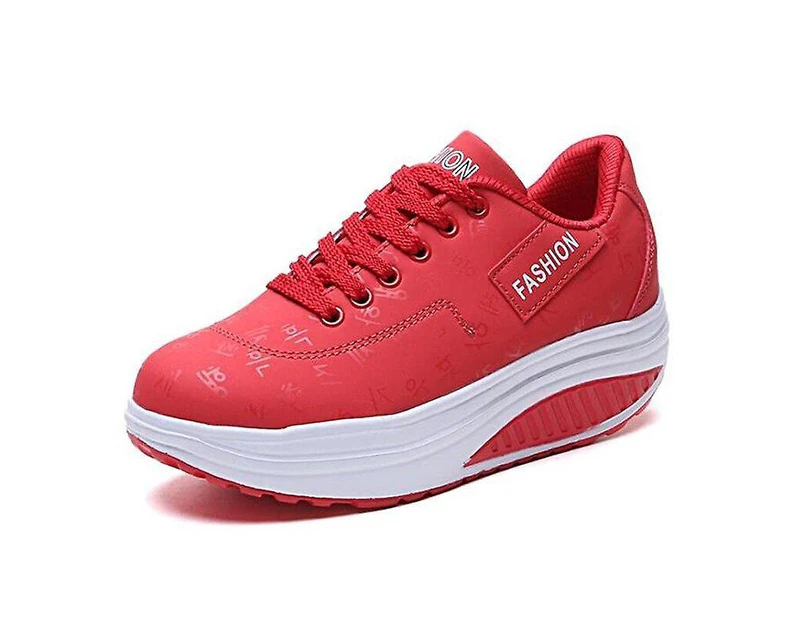 Sport Comfortable Breathable Smooth Casual Shoes Red - Red