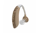 Rechargeable Hearing Aids Digital BTE Enhancer Sound Voice Amplifier Behind Ear Beige