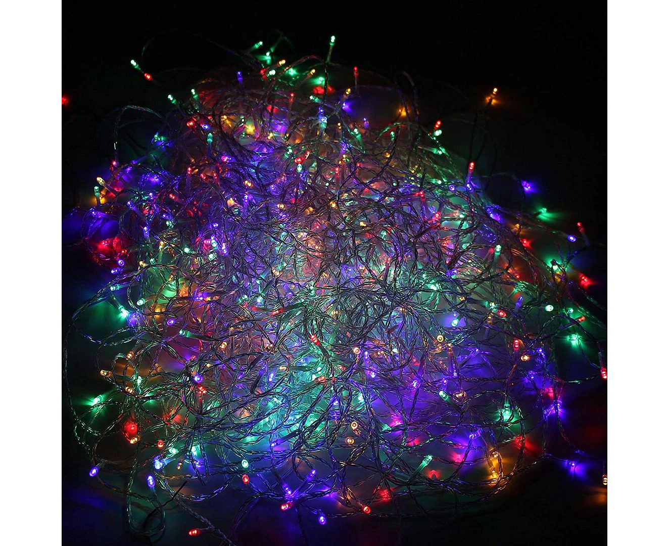 100M 1000LED Cool White Warm White Multi-color String Christmas Xmas Lights Lighting Indoor Outdoor Garden 8 Modes 31V - Multi-color