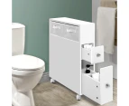 Bathroom Cabinet Toilet Storage Caddy Holder With Wheels