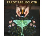 Tarot Table Cloth Divination Tablecloth, Moon Phase Butterfly Altar Cloth Witchcraft Astrology Linen Tapestry for Tarot Card Lovers Psychologists Magicians