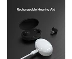 Digital Mini Hearing Aids In Ear Enhancer Voice Sound Amplifier Rechargeable Black