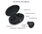 Digital Mini Hearing Aids In Ear Enhancer Voice Sound Amplifier Rechargeable Black