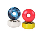 Fulllucky 4Pcs 52*30mm Outdoor Polyurethane Four-wheel Double Rocker Skateboard Wheels-Blue