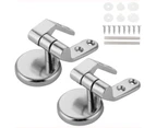 1 Pair Toilet for Seat Hinge Replacement Parts Mountings with Screws Bolts and Nuts Closestool Hinge Mountings Hardware