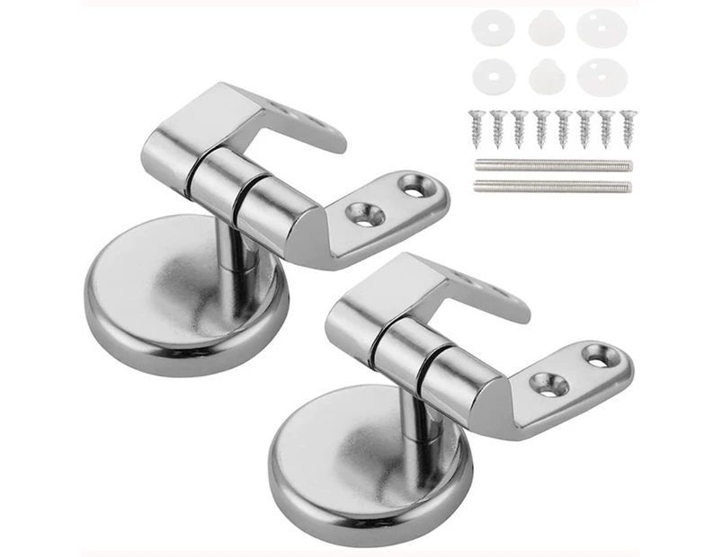 1 Pair Toilet for Seat Hinge Replacement Parts Mountings with Screws Bolts and Nuts Closestool Hinge Mountings Hardware