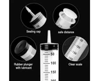 2pcs Syringe 150Ml Reusable Liquid Syringe With Catheter Large Capacity Plastic Syringe