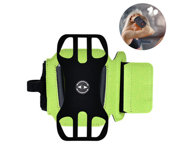 Sports Wristband,Sports Silicone Phone Wristband - Greenmobile Phone Wristband, 360°Rotatable Mobile Phone Holder