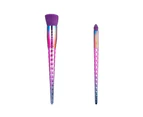 LaRoc 10pc Makeup Brush Set - Rainbow Effect