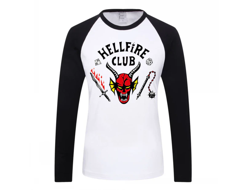 Kid Children Boys Girls Stranger Things Season 4 Hellfire Club T-Shirts Long Sleeve Top Leisure