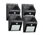 Set of 4 Pack Solar Sensor Wall Light 30LEDs with Human Body Induction