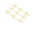 100pcs Paper Clips Prevent Slip Cute Animal Shaped Decorative Metal Small Bookmark Paperclips for Office School Golden