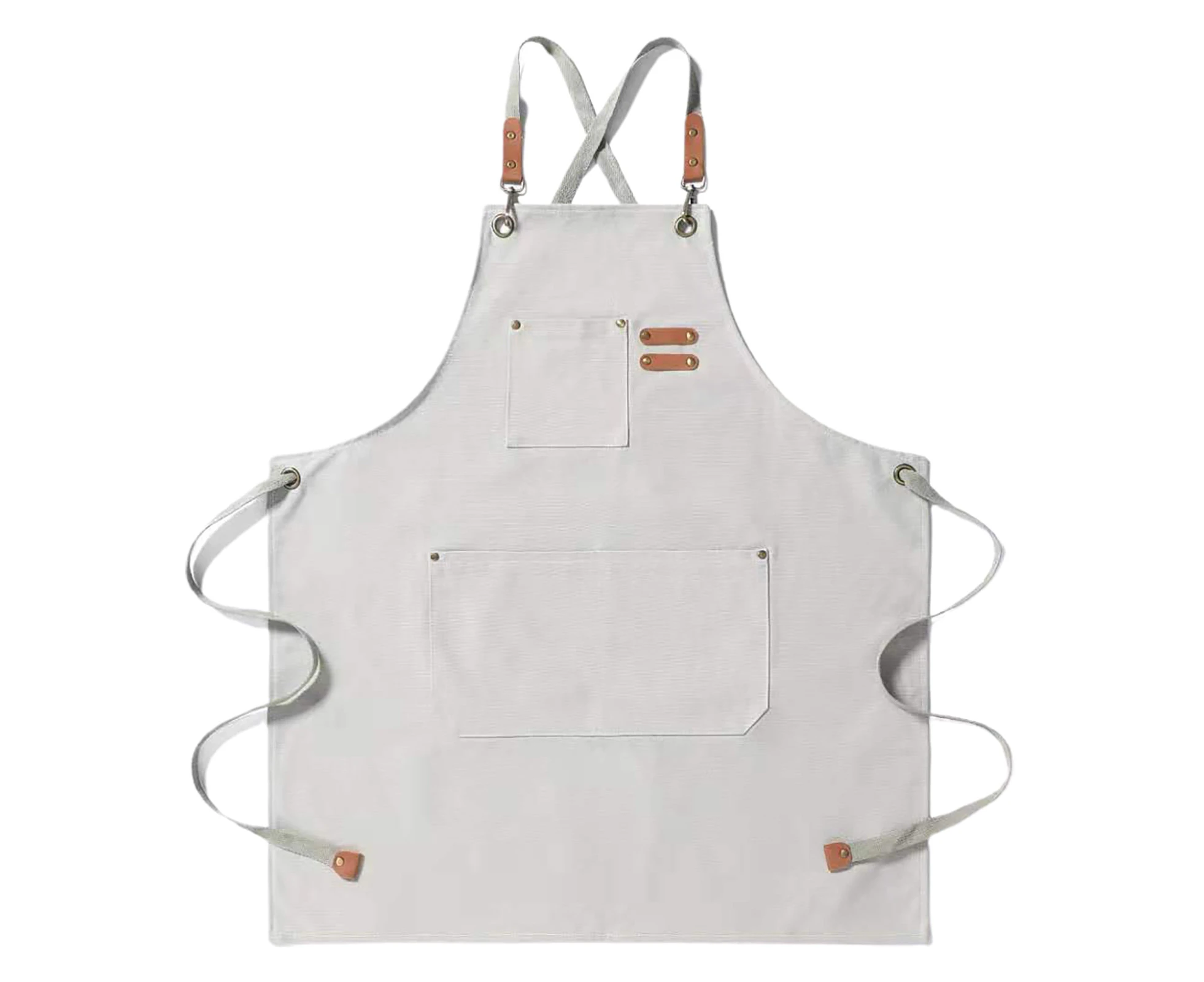 Convenient Chef Apron Washable Knee Length Baking Apron - Beige